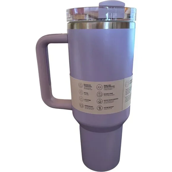 Stanley‎ the Flowstate Quencher H2.0 Stainless Steel Tumbler 40oz Purple NIB - Picture 6 of 12